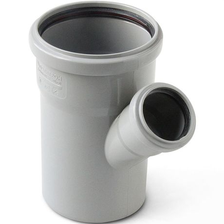 Тройник канализационный (полипропилен) 50x40/45град. - 215445 PRO AQUA
