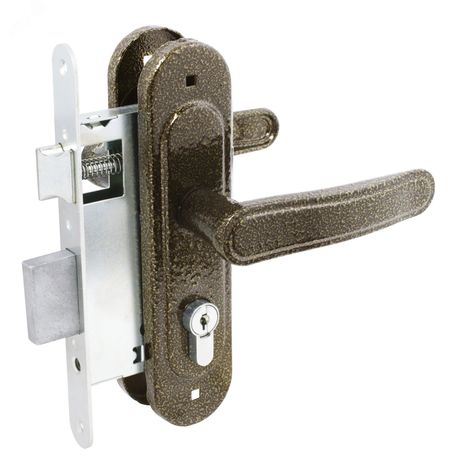 Замок врезной Птимаш ЗВ4-303 медь с/руч - 12788 ПТК