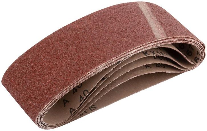 Ремни шлифовальные водостойкие на тканой основе алюминий-оксид Профи 75 х 533 мм (Р40) 5 шт. - 39692 РОС