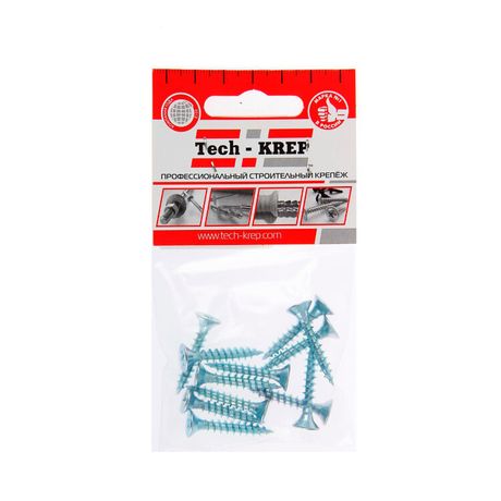 Саморез ШУц 5,0х30 пот. гол. (12 шт) - пакет ( 0,036 кг) | 102445 Tech-KREP