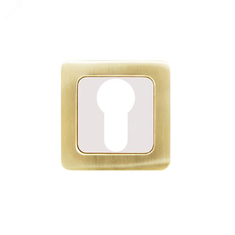 Накладка декоративная (комплект) под цилиндровый механизм замка, АЛЛЮР АРТ ET-S1 SB/PB (4276) золото матовое - 11449 ПТК