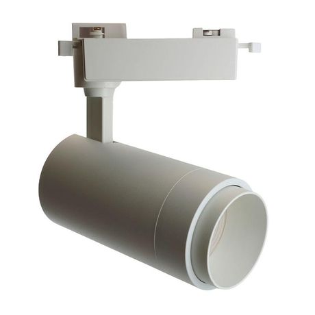 Светильник светодиодный трековый на шинопровод ДПО-30w 4000К 2100 Лм белый с регулируемым углом освещения 15-60 гр - 51177 FERON