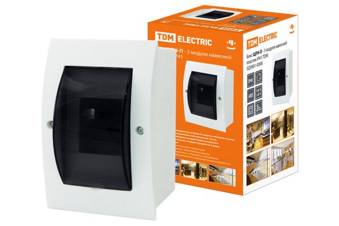 Бокс пластиковый навесной ЩРН-П-3 модуля IP41 | SQ0901-0008 TDM