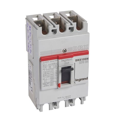 Выключатель автоматический 3п 20А 20кА DRX125 термомагнитн. расцеп. Leg 027021 Legrand