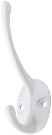 Крючок-вешалка двойн. бел. 66873
