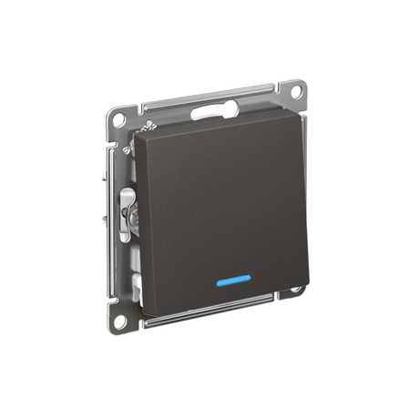 Переключатель 1-кл. AtlasDesign (сх. 6а) 10AX с подсветкой механизм базальт SE ATN001463 APC