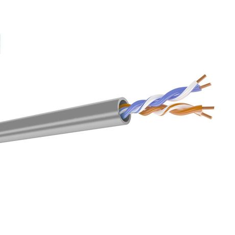 Кабель витая пара кат. 5е, 2 пары U/UTP, 0,51 +/0,01, PVC (нг(А)-LS), серый, коробка 500м DR-140000 DATAREX