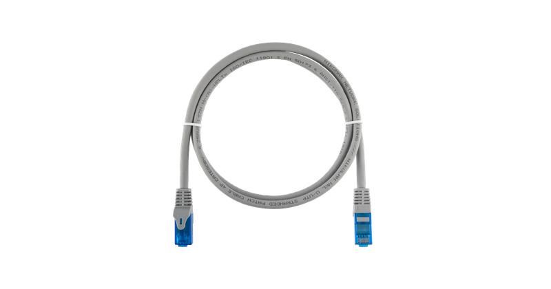 Шнур коммутационный U/UTP 4 пары кат.6 (Класс E) 250МГц 2хRJ45/8P8C T568B заливной с защитой защелки мж BC (чистая медь) 25AWG (7х0175мм) LSZH нг(А)-HFLTx сер. 5м NIKOMAX NMC-PC4UE55B-ES-050-C-GY