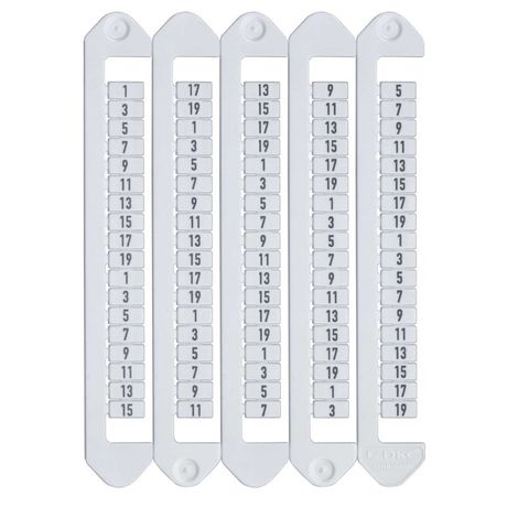 Маркировка для клемм, ширина 5 мм, от 21 до 39, вертикальная ориентация - NUTB-5-21-39V ДКС