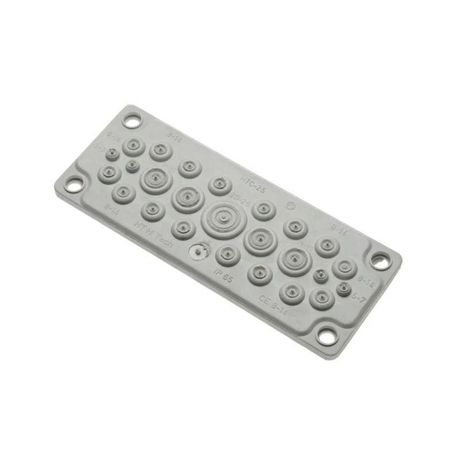 Кабельный ввод мембранный 25 отверстий d=5-26 мм IP65 серый | PR08.26509 Промрукав Строитель