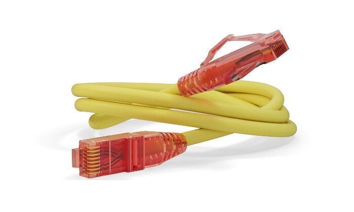 PC-LPM-UTP-RJ45-RJ45-C5e-3M-LSZH-YL Патч-корд U/UTP, Cat.5е (100% Fluke Component Tested), LSZH, 3 м, желтый | 30926 Hyperline
