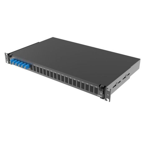 Полка оптическая выдвижная 1U с адатерами 6 х duplex LC OS2 в комплекте лицевой панелью пигтейлами сплайс-кассет(ой/ами) и гильзами КДЗС DKC RNFP9DLCU6 ДКС