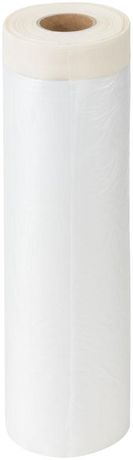 Пленка укрывная, с клейкой лентой, 10мкм, 1400мм х 15м - 11863 РОС