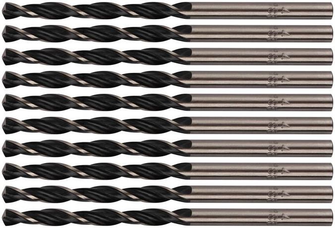 Сверло по металлу HSS черненые 4.0х75мм (уп.10шт) FIT 33540 РОС