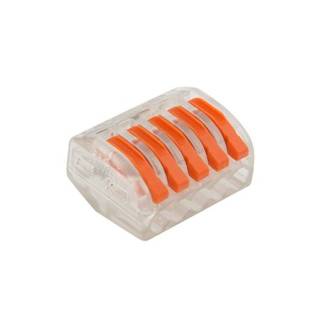 Универсальная клемма 5-проводная, прозрачная (0,08-2,5/4 мм²) (40 шт./уп.) | 07-5255-1 REXANT MEET