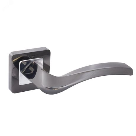 Ручка на квадратной накладке (комплект), АЛЛЮР АРТПАОЛА BT (21140) черный титан - 12624 ПТК