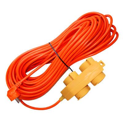 Удлинитель 4х50м с заземл. 16А IP44 У16-040 ПВС 3х1.5 розетки защ. крышкой UNIVersal 9633864 Союз