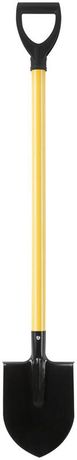 Лопата штыковая ЛКМ 185х235х1060мм V-ручка; металлизированный черенок желт. 77214