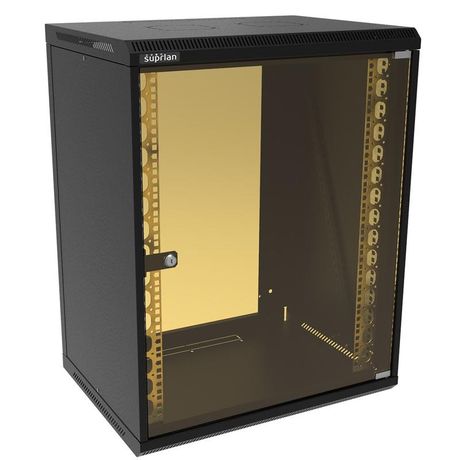 Шкаф телекоммуникационный настенный ТВЛ-15U-600-450-СР-9005 SUPRLAN 05-1503-B Net.on