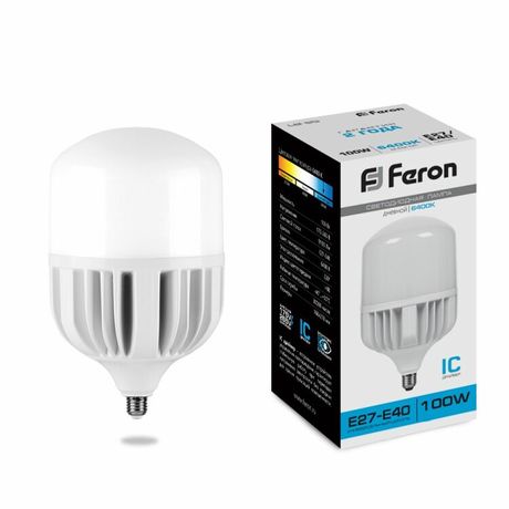 Лампа светодиодная промышленная LB-65 E27-E40 100W 6400K | 25827 Feron