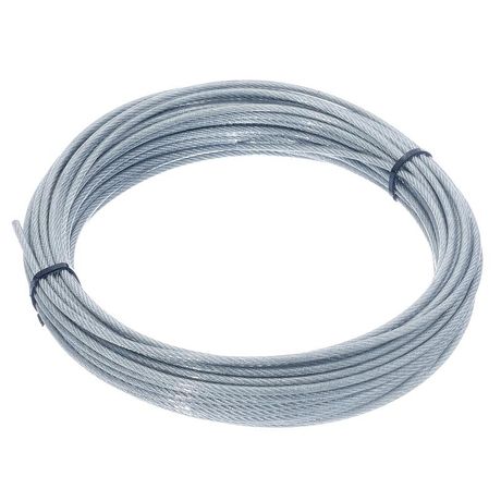 Трос стальной в оплетке ПВХ М3/4мм (уп.10м) подвес СТРОЙМЕТИЗ 4151061