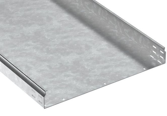 Лоток листовой неперфорир. 80х600 L2500 сталь 2.0мм HDZ ESCA 7 IEK CLN10-080-600-200-D25-HDZ