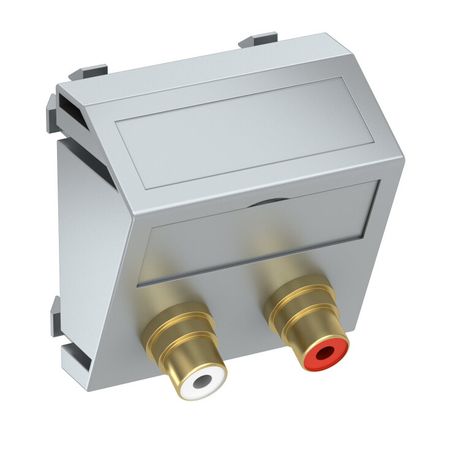 Мультимедийная рамка Audio-Cinch Modul45 (серебристый) (MTS-2R F AL1) | 6105084 OBO Bettermann