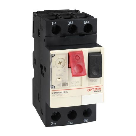 Выключатель автоматический OptiStart ME GV2ME03 с уставкой расцепителя 0,25-0,4A | 354808 КЭАЗ