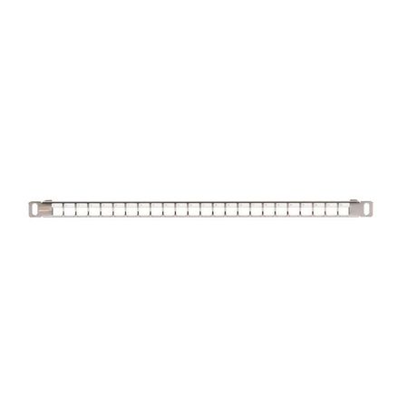 Панель 19'', 0,5U, наборная, под 24 модуля Keystone, UTP/STP, металлик - ЭКО14153 NIKOMAX NMC-RP24-BLANK-HU-MT