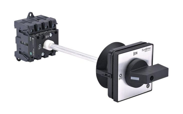 ЧЁРНОЙ выносной рукояткой на дин-рейке/плате | MSD25440B SE Выключатель-Разъединитель 4P 25A IP20 С APC