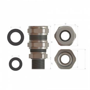 Ввод кабельный под бронированный кабель M25x1.5 Ex-db/eb/tb ORION UNIVERSAL G KBAU2MBNS-LE - 2263113 ССТ