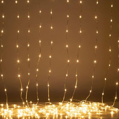 Гирлянда светодиодная ENIN-200WL занавес водопад теплый белый 3*2 м 200 LED IP20 | Б0060416 ЭРА