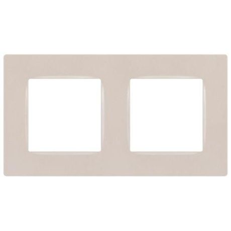 Рамка для розеток и выключателей Серия 12 12-5202-15 на 2 поста, Классик, перламутр | Б0067792 ЭРА