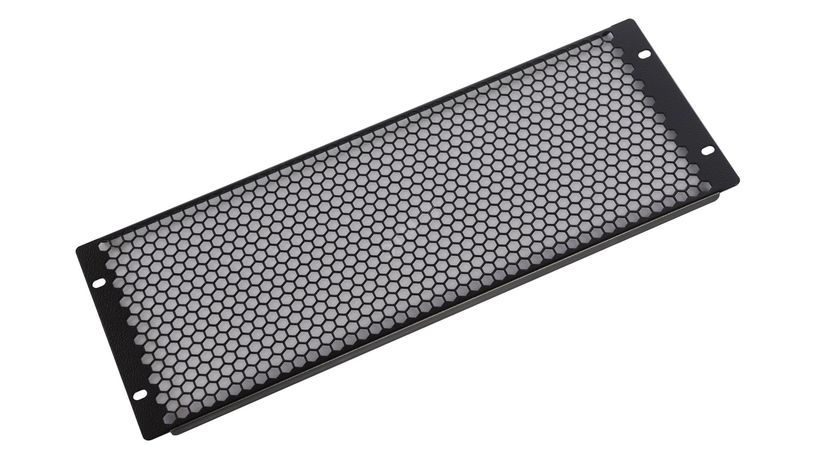 Фальшпанель в шкаф 19" 4U перфорированная, цвет черный | ФП-4.4-9005 ЦМО