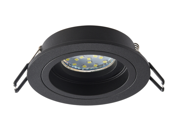 Встраиваемый светильник алюминиевый KL84 BK MR16/GU5.3 черный ЭРА - Б0054347