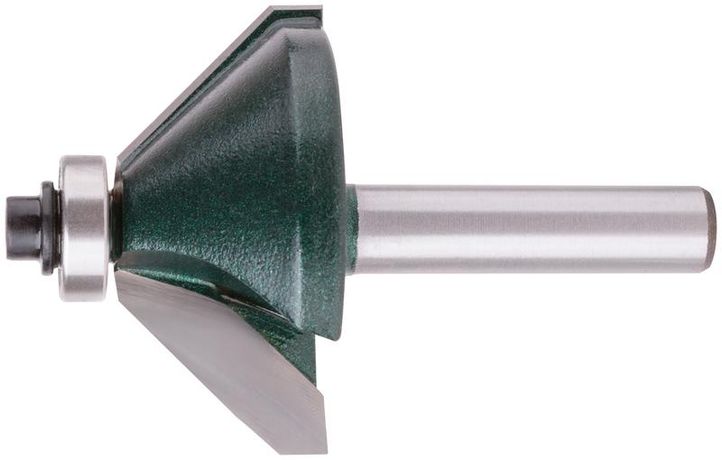 Фреза кромочная конусная с подшипником, хвостовик - 8мм, D 40мм, H 18мм, а° 45°, В 13,5мм 3607-081840 РОС