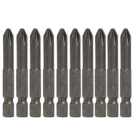 Бита PH2 сталь S2 длина 50мм в пластиковом боксе (уп.10шт) PATRIOT 350006550