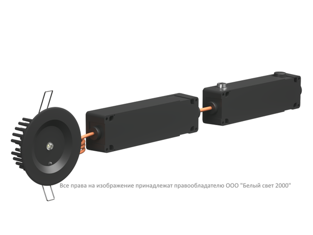 Светильник аварийный BS-ARUNA-83-L1-INEXI3 IP65 Black Белый Свет a31903