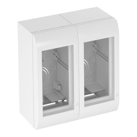 Коробка монтажная ОП 2мод. Modalnet WG-AK RW для монтажа 4 ЭУИ Modul 45 45х45мм бел. OBO 6109900 Bettermann