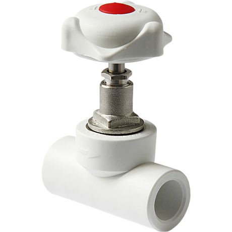 Вентиль 25 полипропиленовый PPR белый - PA42011 PRO AQUA