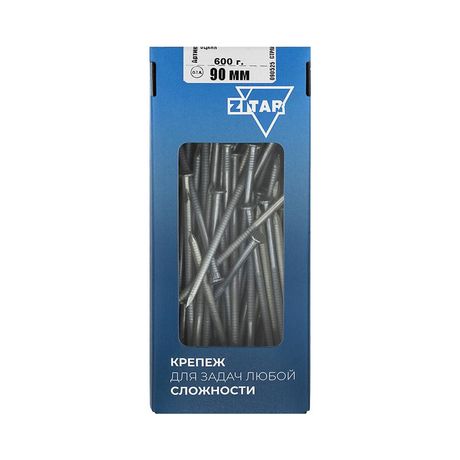 Гвоздь ершеный 90мм оцинк. (уп.600г) Tech-Krep/Zitar 124602