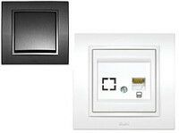 Zena без рамки дымчатый розетка TF RJ11|609-011100-221| EL-BI ABB