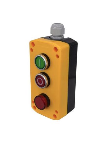 Пост управления ПКУ-22-33V2M-65У1 1 цилиндр "I" НО зел.; "O" НЗ красн.; лампа красн. 220В AC IP65 Электротехник ET526986