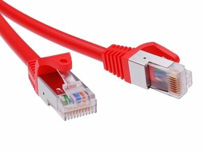 Патч-корд экранированный CAT6 F/UTP 4х2, LSZH, красный, 3.0м | RN6FU4530RD DKC ДКС