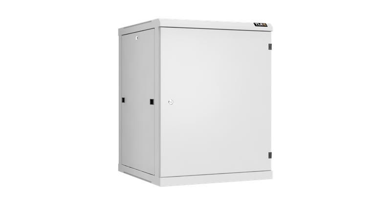 Шкаф настенный разборный 19дюйм 15U метал. дверь Ш600хВ770хГ600мм 2 пары монтажных направляющих сер. TLK TWC-156060-R-M-GY ЭКО47675