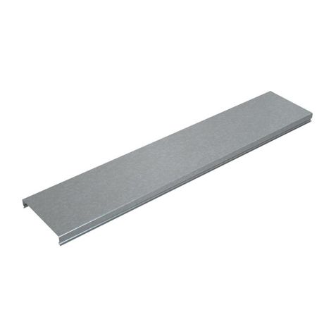 Крышка для лотка осн.150 L2500 сталь 1мм "ПЛЮС" KLplus150-1.0-2500 оцинк. КМ PL9415 КМ-Профиль