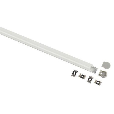 Комплект с накладным анодированным профилем 1520 15х20мм 2м | Б0062826 ЭРА