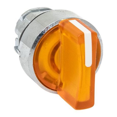 Исполнительный механизм переключателя ХB4 желтый на 3 положения возвратный без фиксации, с подсветкой короткой ручкойо IP65 - XB4BD3L-Y-65 EKF