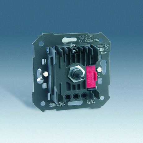 Регулятор напряжения поворотно-нажимной, переключатель, 100-1000Вт 230В, S82,82N, 88, механизм - 75312-39 Simon