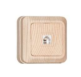 Розетка телефонная 1-м ОП Олимп сосна UNIVersal 5560872 Союз